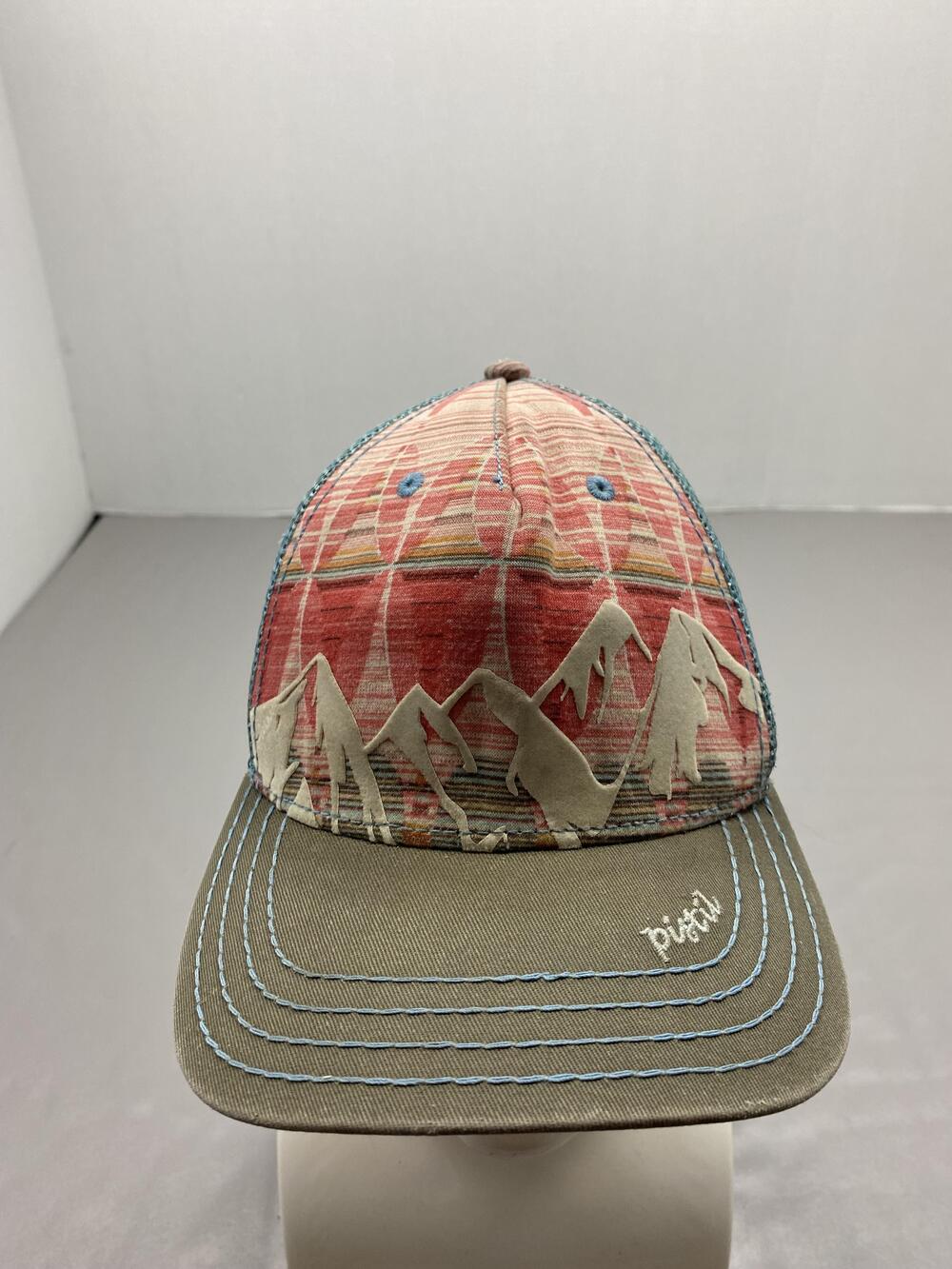 Hat Cap Strap Back One Size Multicolor Pistil Trucker Mesh Back Mens Adjustable